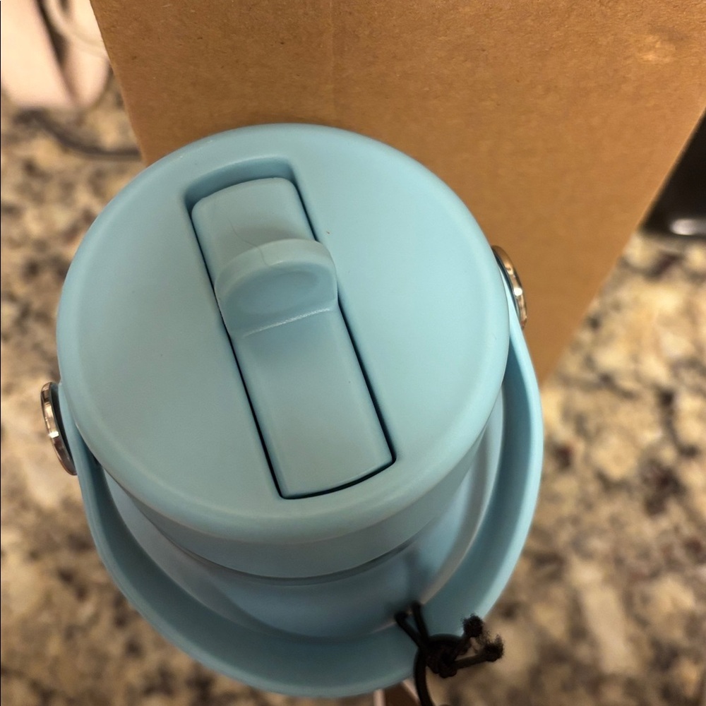 NWT HYDRO FLASK 32-Ounce Wide Mouth Water Bottle in LIMITED EDITION GEYSER BLUE - Picture 4 of 5